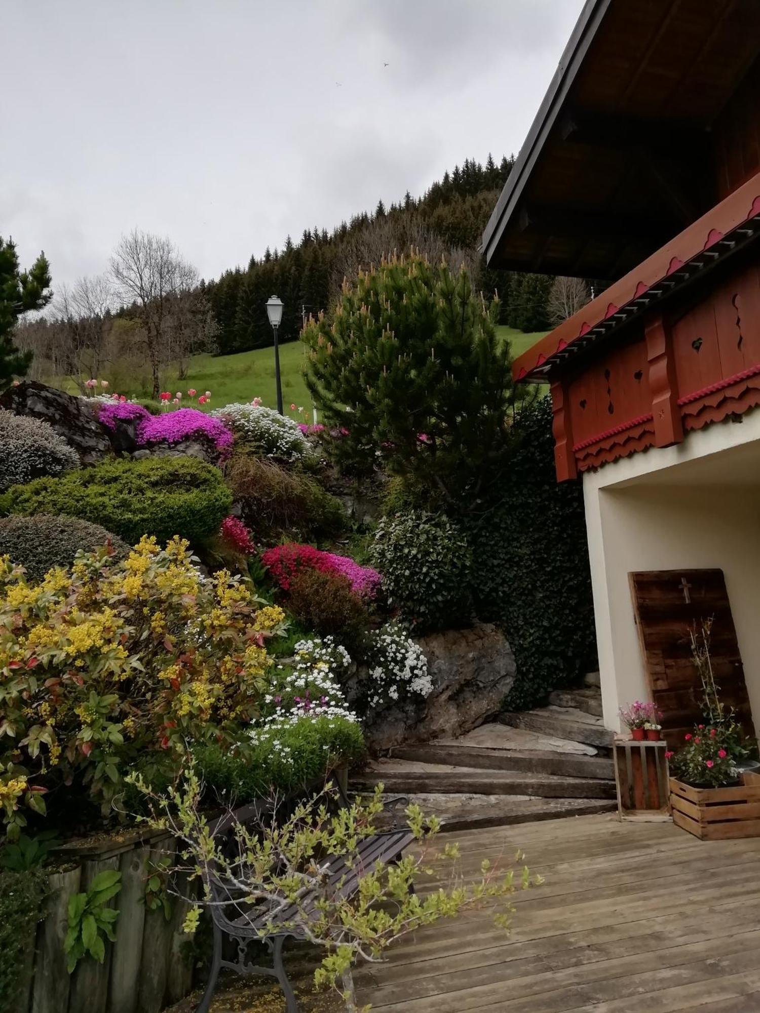 Chambres En Chalet Petit Dejeuner Inclus La Cote d'Arbroz エクステリア 写真